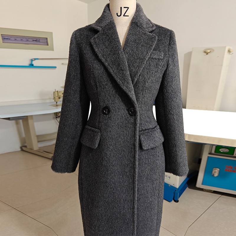 羊驼绒阿尔巴卡收腰高端带里衬