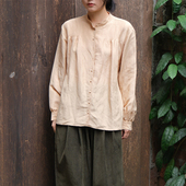 亚麻真丝宽松衬衫 上衣女 ゴーラブラウス Gora SALE SUSURI