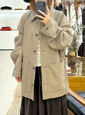 inLESS丨SOEUR DOMINGO VESTE CASUAL 休闲羊毛短外套女