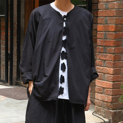 inLESS丨SCHA 1863 Open Front Long Sleeve 纯棉长袖上衣女长袖