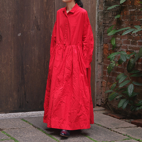 inLESS丨Casey Casey STEPHANIE DRESS 纯棉长袖连衣裙女