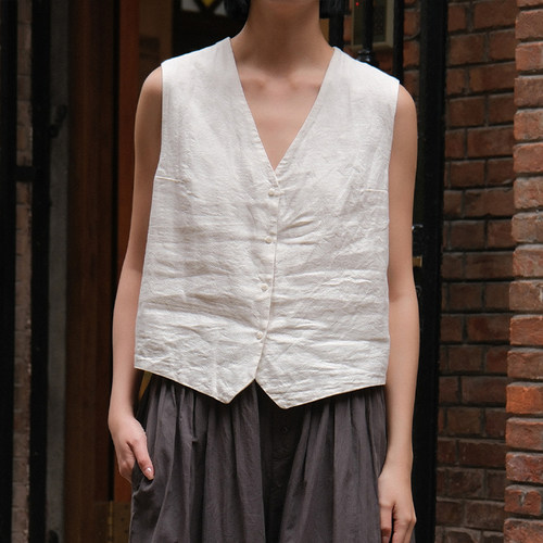 inLESS | Elsa Esturgie peau vest 亚麻棉背心