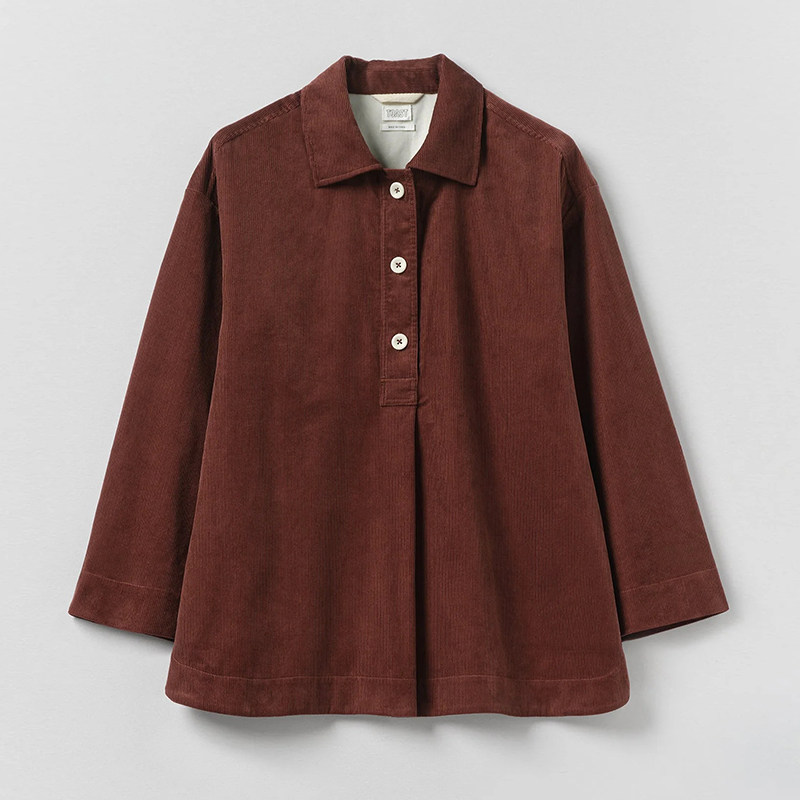 inLESS丨Toast Organic Cord Smock LLTWW03灯芯绒罩衫衬衫上衣女