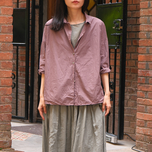 Famiglia SHORT 纯棉短领衬衫 Album SHIRT inLESS COLLAR