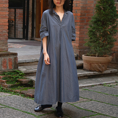 inLESS丨Manuelle Guibal 7039 Robe tunique LOOMI 纯棉连衣裙女