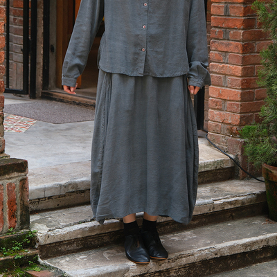 【SALE】HANNOH WESSEL F25351-10 双层半身裙女