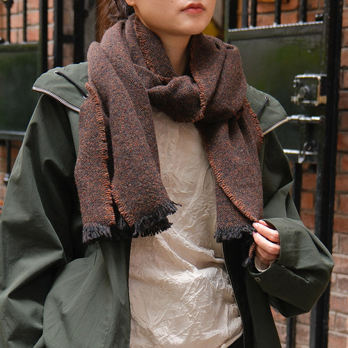 inLESS｜YOKO SAKAMOT WOOL LONG SCARF 羊毛长款围巾