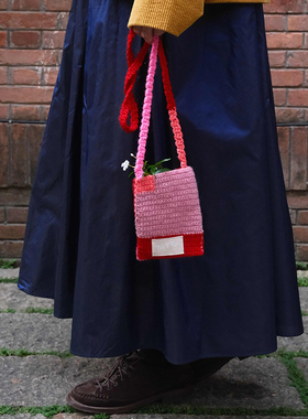 inLESS丨NITTO BOLSINHO FLYNG POCKET 针织迷你斜挎包