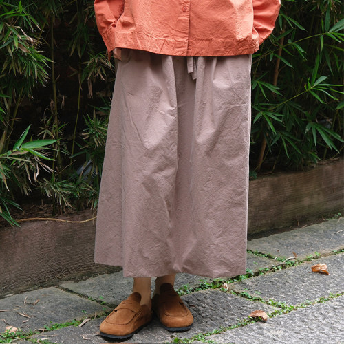 inLESS丨Casey Casey JENNIE SKIRT 松紧腰系带纯棉半身裙女