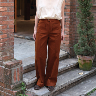 inLESS｜SOEUR HARRY 直筒长裤女休闲裤