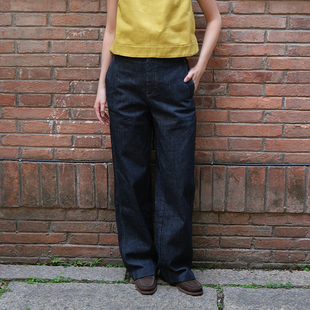 inLESS｜SOEUR BLAIR 纯棉牛仔长裤女