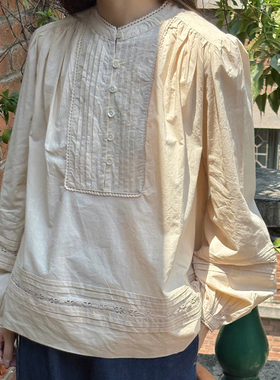 【SALE】 Skall Studio leaf shirt 纯棉衬衫女