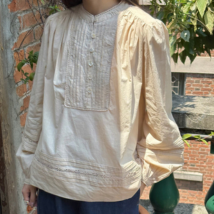 【SALE】 Skall Studio leaf shirt 纯棉衬衫女