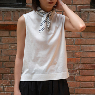 inLESS｜SOEUR DALI 春夏基础款纯棉背心无袖T恤上衣女