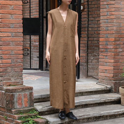 【SALE】Gabriela coll garments SUMMER WOOL 羊毛真丝连衣裙