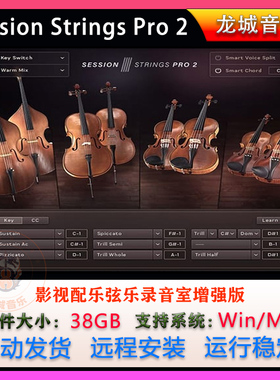 影视配乐弦乐录音室增强版Session Strings Pro 2 康泰克弦乐音源