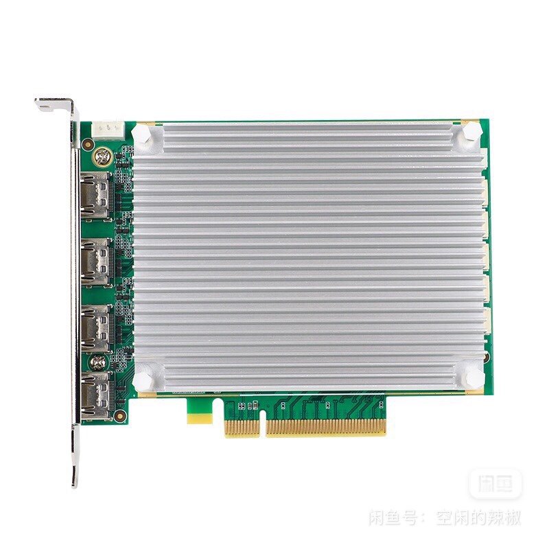 台湾原厂4K60输入四路HDMI高清采集卡 4K录制  4K导播直播 SDK