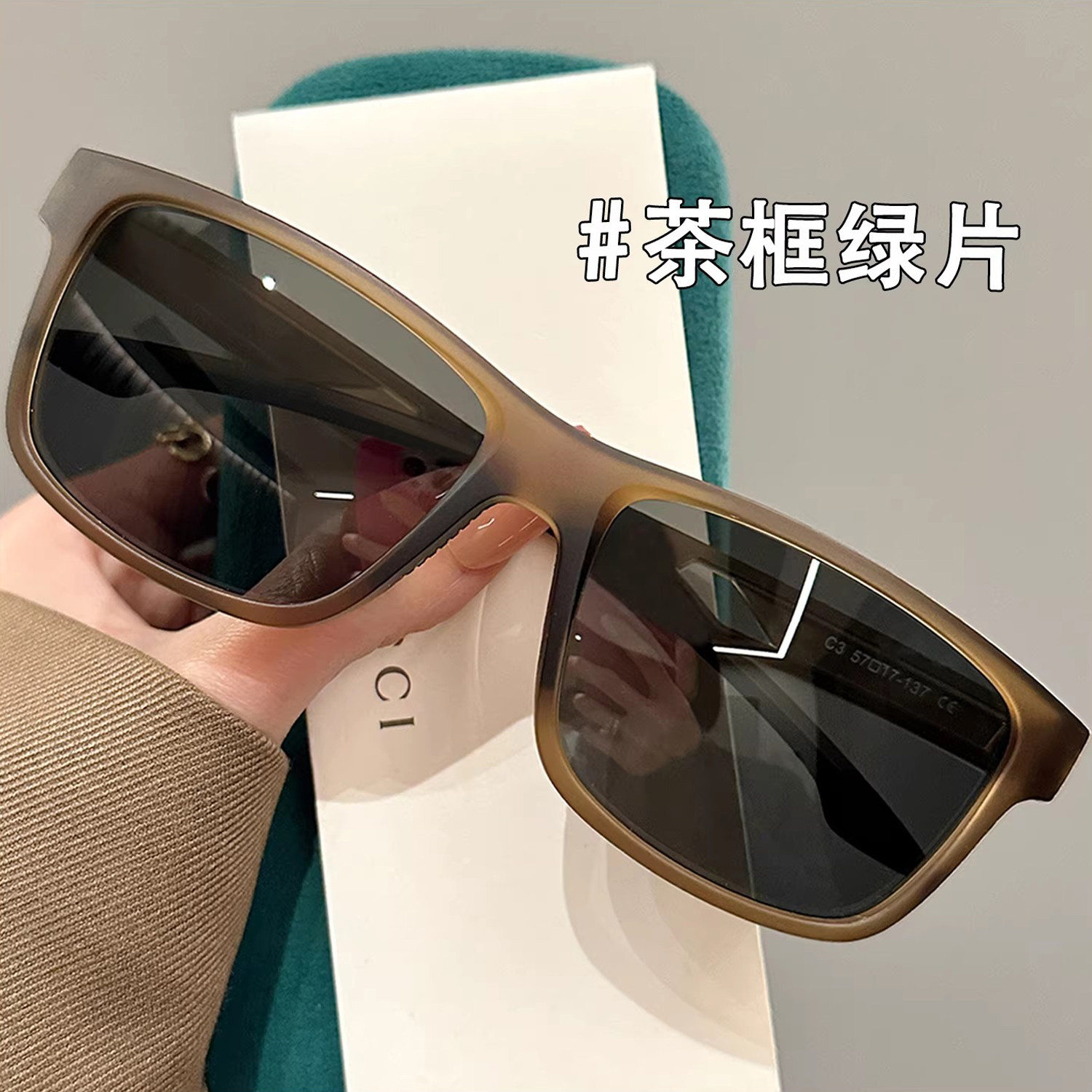 运动款偏光太阳镜防晒超轻TR90防紫外线开车太阳眼镜男士2025新款