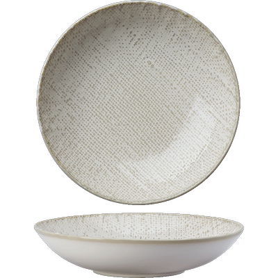 luzerne陆升新骨瓷麻布纹平盘