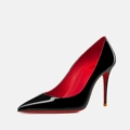 Black 10cm Red Lining