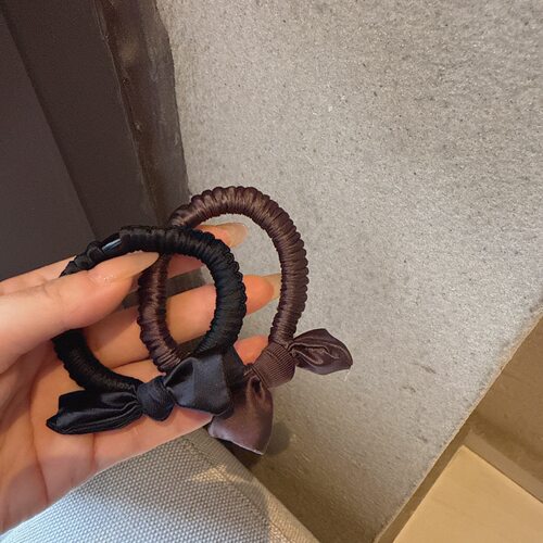 韩系布艺蝴蝶结发圈高弹力橡皮筋