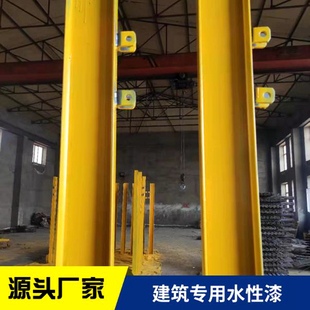 工业水性金属防锈漆工地架管水漆钢铁改色翻新黑红黄银粉环保油漆