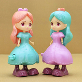 上链弦发条玩具跳跳小公主卡通人物宝宝益智学爬启蒙男女孩1 4岁