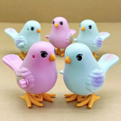 网红发条蹦跳小萌鸟玩具上链条仿真动物婴幼儿益智学爬2 4周岁