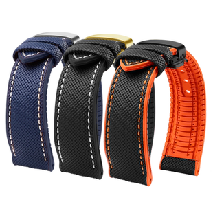 适配IWC万国飞行员 马克十八 葡萄牙 柏涛菲诺系列尼龙橡胶手表带