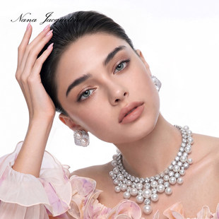 [Bloom Garden]NanaJacqueline彷珍珠方型耳环女复古气质耳针耳饰