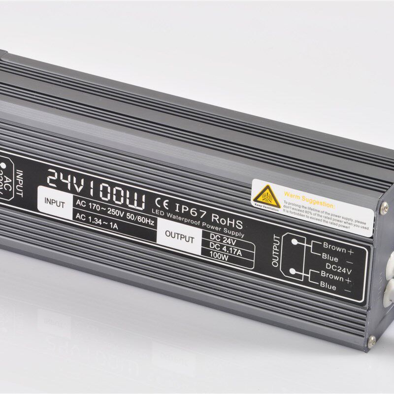 110V220V转24V12V防水电源100W铝壳IP67灯条亮化工程DC直流变压器