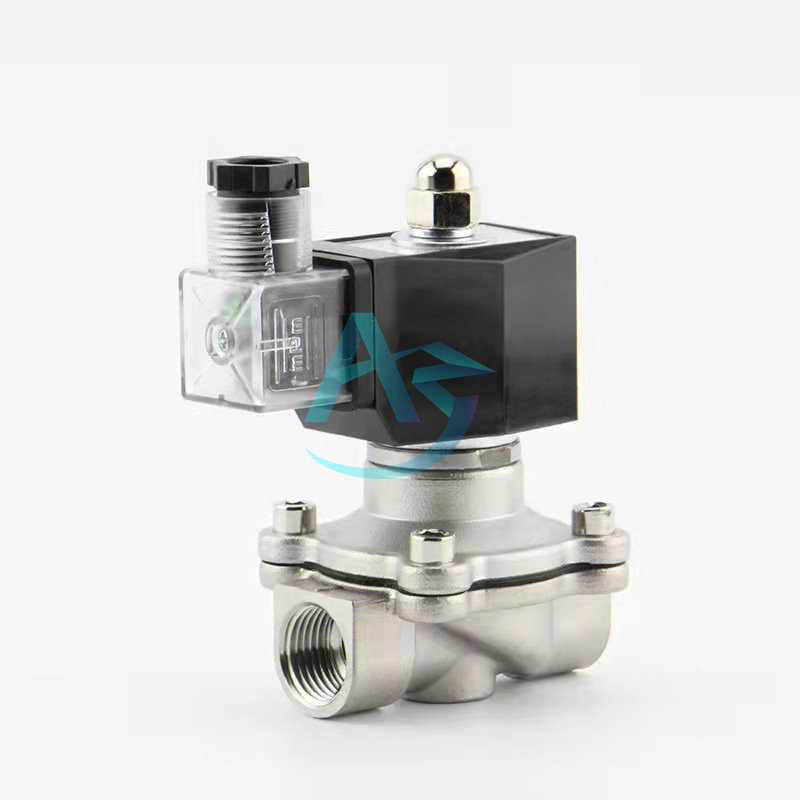 户外防水不锈钢电磁水阀220V24V气阀电磁控制开关DN1520 25 40 50
