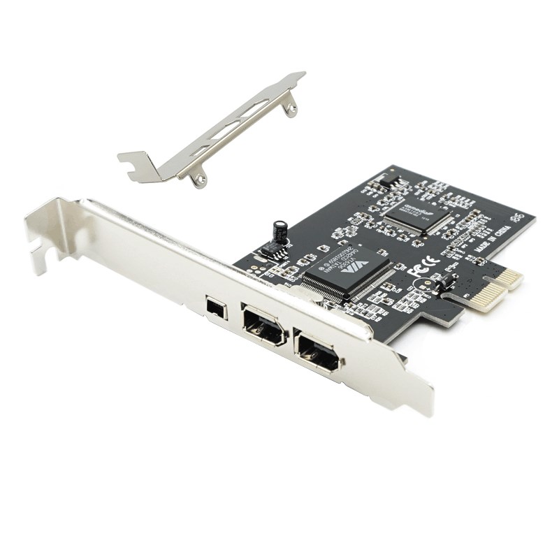 台式PCI-E1394卡 DV HDV高清影片采集卡火线卡PCIE1X接口 VIA芯片