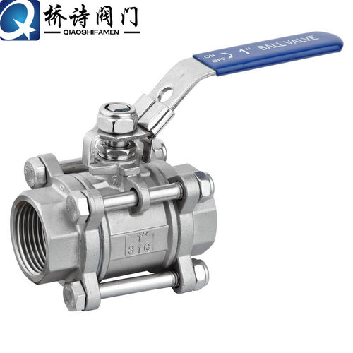 不锈钢柄带锁丝口球阀 304丝口阀门开关 DN15 DN20 3分 4分 1寸