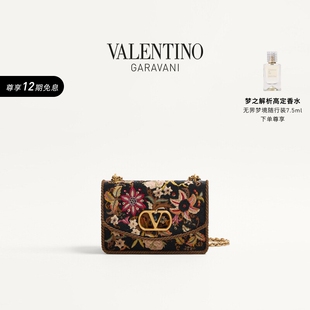 华伦天奴VALENTINO女士VAIN刺绣手袋单肩斜挎手提包