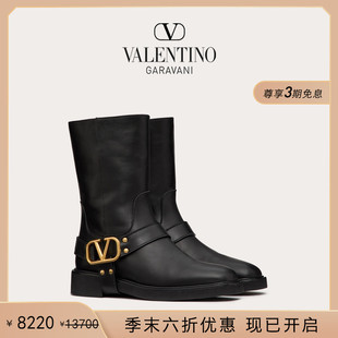 季 SIGNATURE 末优惠 VLOGO 小牛皮踝靴 华伦天奴VALENTINO女士