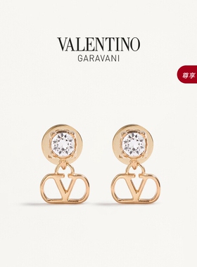 华伦天奴VALENTINO女士 VLOGO SIGNATURE 金属耳环[礼物]