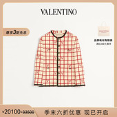 华伦天奴VALENTINO男士 礼物 末优惠 格纹羊毛混纺夹克 季