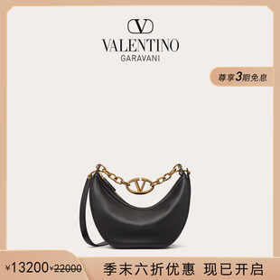 華倫天奴VALENTINO女士 末優(yōu)惠 VLOGO 季 MOON小號HOBO手袋單肩包