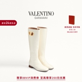 SIGNATURE羊皮革靴 华伦天奴VALENTINO女士VLOGO 礼物 24期免息