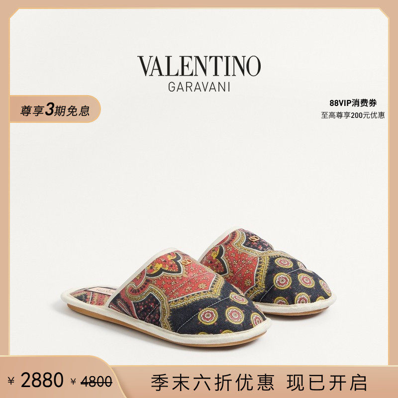 [季末优惠][礼物]华伦天奴VALENTINO男士TA CHAMBRE 丹宁拖鞋凉鞋,流行男鞋,时尚休闲鞋,淘宝优惠券,粉丝福利购,淘宝优惠卷