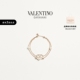 华伦天奴VALENTINO女士 金属仿珍珠和仿水晶手链 VLOGO SIGNATURE