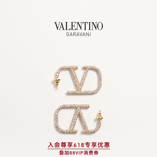 华伦天奴VALENTINO女士金属耳环
