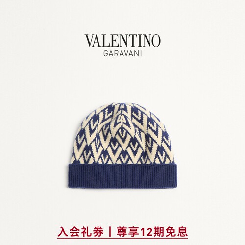华伦天奴VALENTINO男士羊毛帽