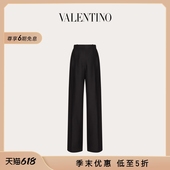 西装 CREPE 裤 季 华伦天奴VALENTINO女士 COUTURE 末优惠 长裤