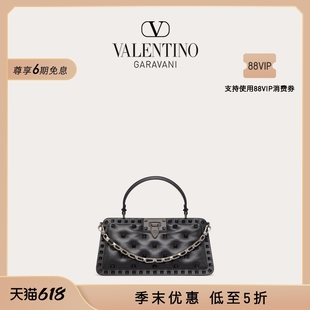 华伦天奴VALENTINO女士 末优惠 ROCKSTUD 季 加衬小羊皮手袋