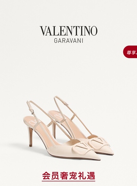 华伦天奴VALENTINO女士 VLOGO SIGNATURE 高跟鞋婚鞋[礼物]
