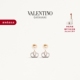 金属仿珍珠和仿水晶耳环 SIGNATURE 华伦天奴VALENTINO女士 VLOGO