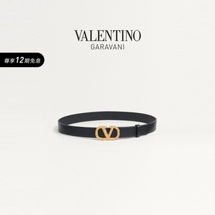 牛皮革腰带 SIGNATURE 华伦天奴VALENTINO女士 VLOGO