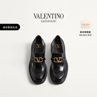 礼物 SIGNATURE 6期免息 VLOGO 乐福鞋 华伦天奴VALENTINO女士